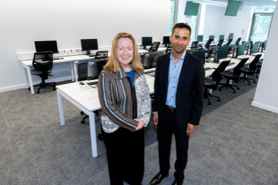 Olivia Duane Adams (Libby), Co-founder, Alteryx; Professor M. N. Ravishankar, Dean and Head of School, Queen's Business School